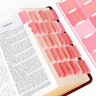 Pink Bible Tabs for Women and Girls