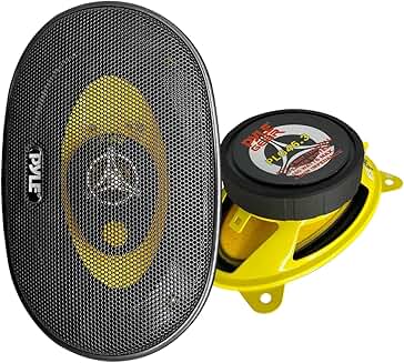 Three-Way Car Speaker System, 4x6 Inch, 180W, Pair