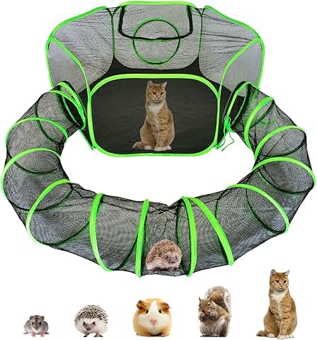 Small Animal Playpen with Tunnel and Cover