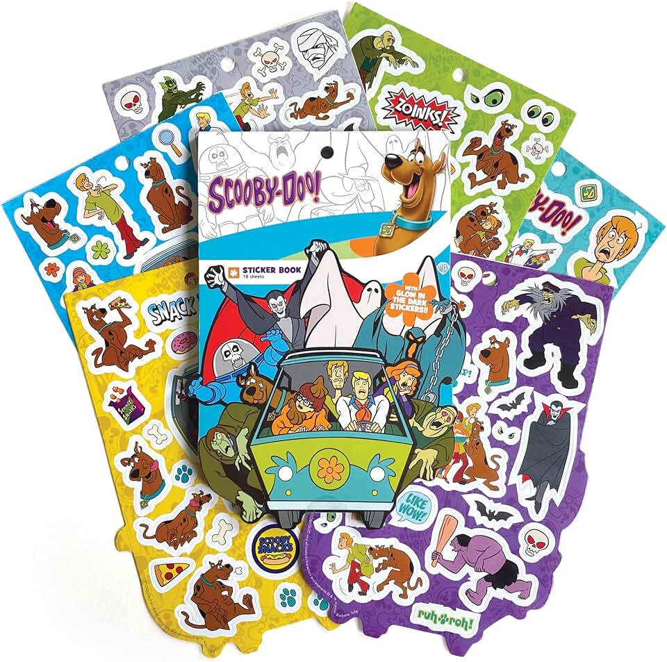 Scooby Doo Sticker Folio with Glow in the Dark Accents