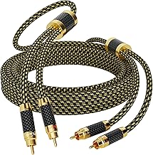 100 Feet RCA Stereo Audio Cable with Silver Plated Copper