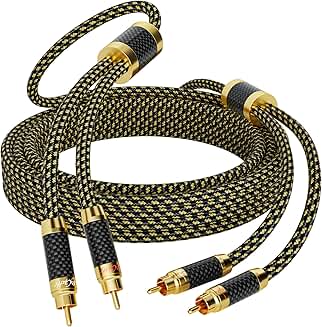 100 Feet RCA Stereo Audio Cable with Silver Plated Copper
