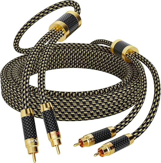100 Feet RCA Stereo Audio Cable with Silver Plated Copper