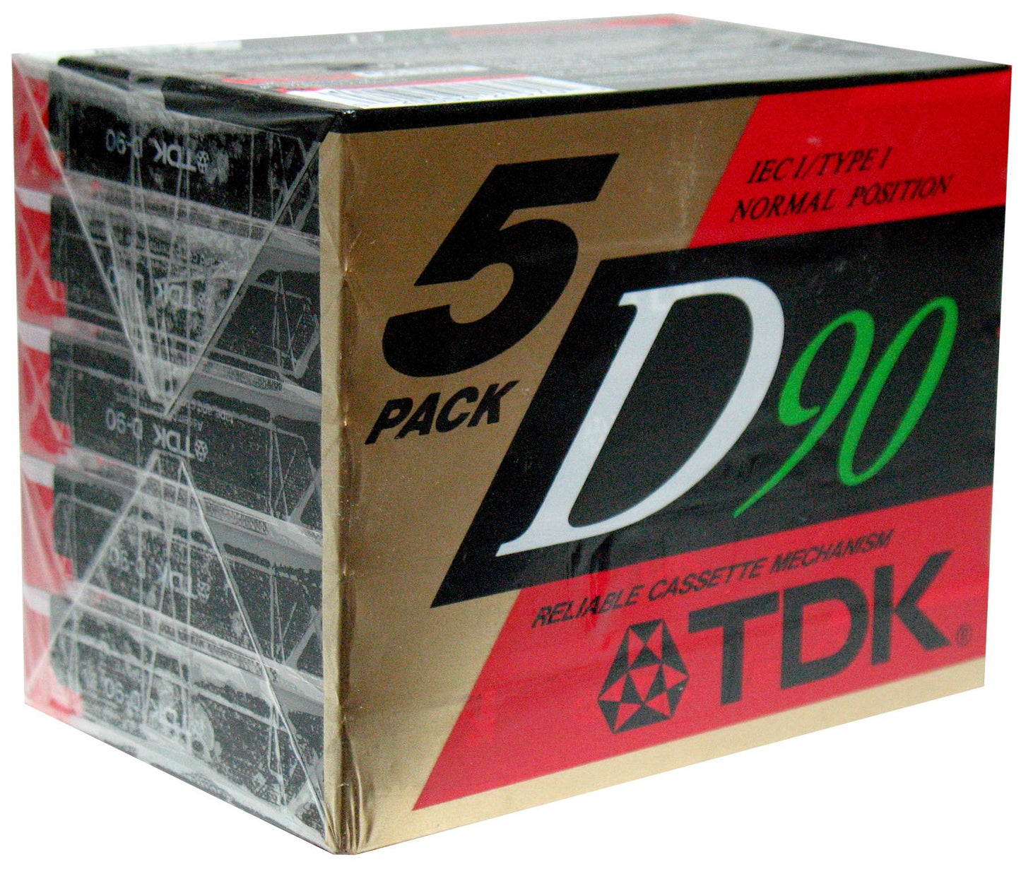 Dynamic Performance D90 High Output IEC I / Type I - 5 Pack Audio Cassette Tapes