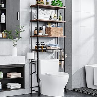 4-Tier Over-The-Toilet Bathroom Storage Shelf