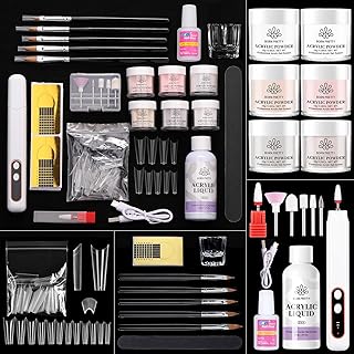 Acrylic Nail Kit with Drill for Beginners, 92 Pieces