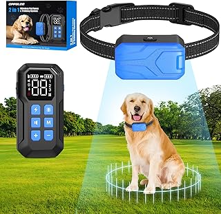 Wireless Dog Fence with Rechargeable Collar and Waterproof Design