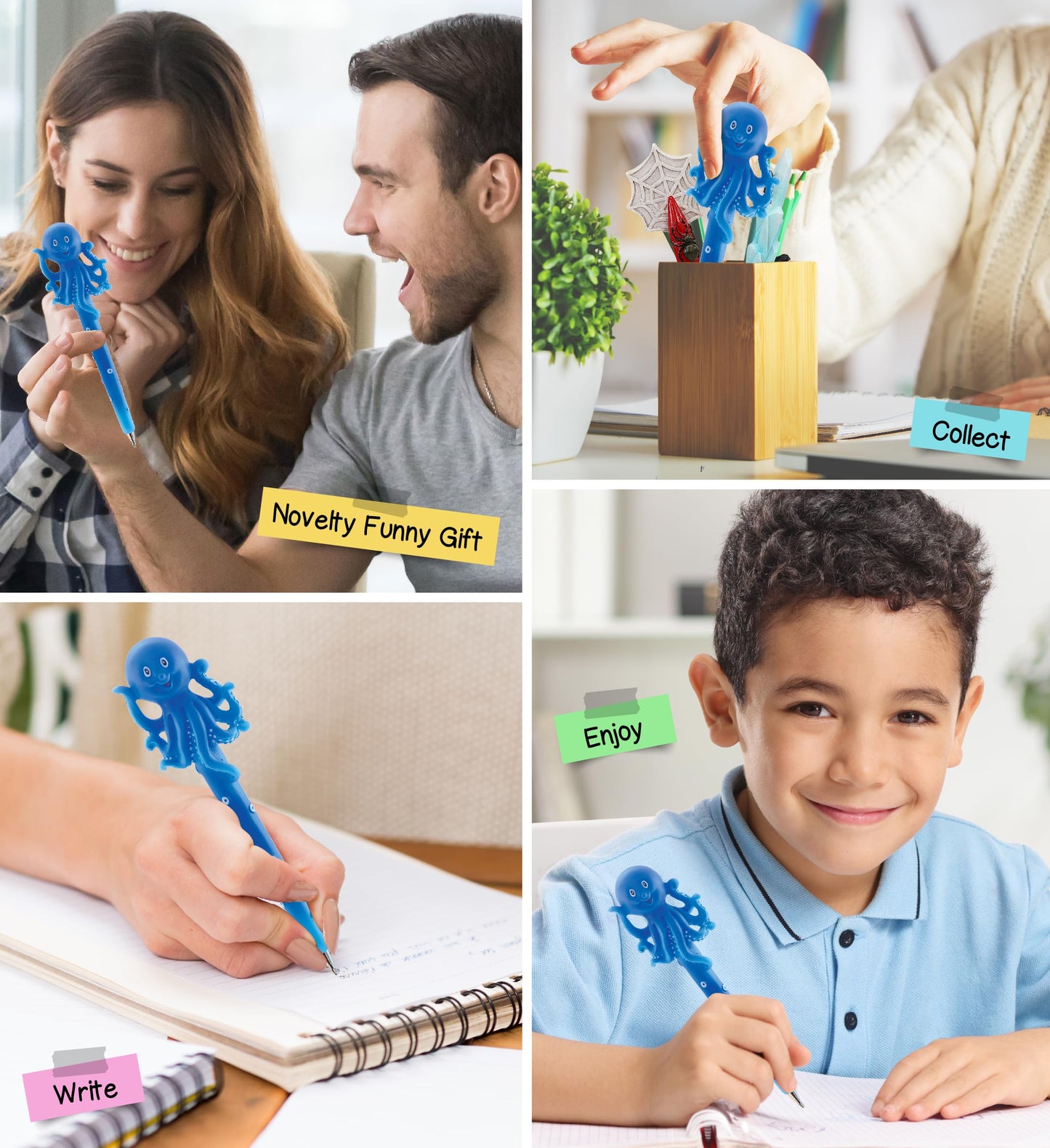 Colorful Octopus Pen for Kids and Adults
