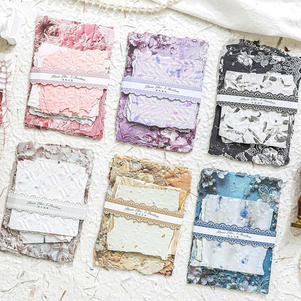 Colorful Textured Vintage Scrapbook Paper for Collages