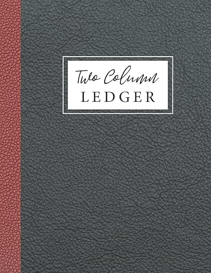 Two Column Ledger for Business Accounting