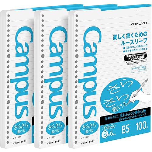 Loose Leaf Paper for Binders, 36 Lines, 100 Sheets