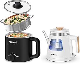 Electric Cooker with Steamer, Ramen and Hot Water Kettle