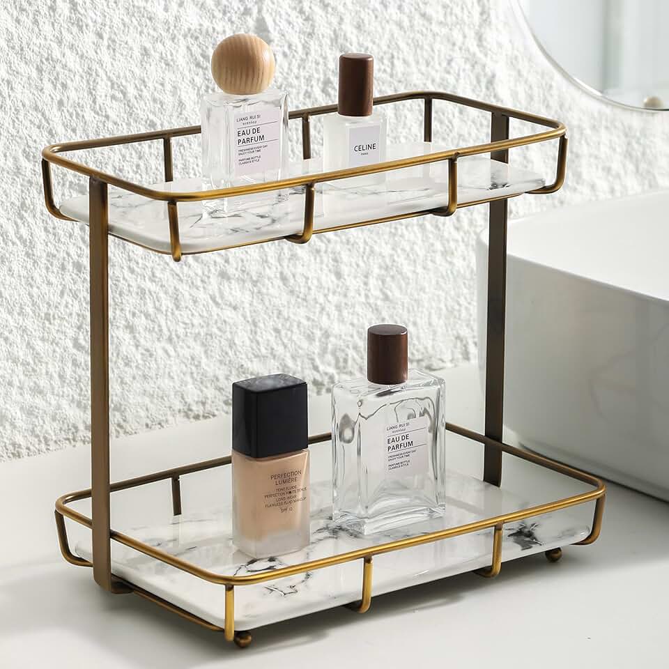 Bathroom Countertop Organizer for Perfume Makeup and Cosmetics