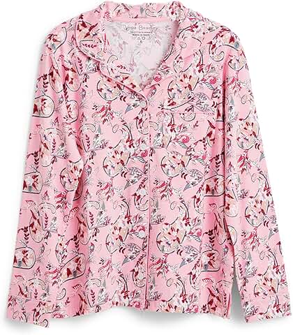 Women's Cotton Blend Long Sleeve Button-Up Shirt