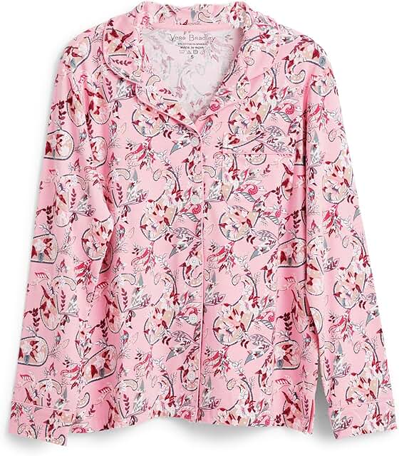 Women's Cotton Blend Long Sleeve Button-Up Shirt