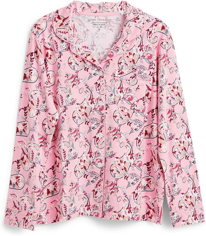 Women's Cotton Blend Long Sleeve Button-Up Shirt