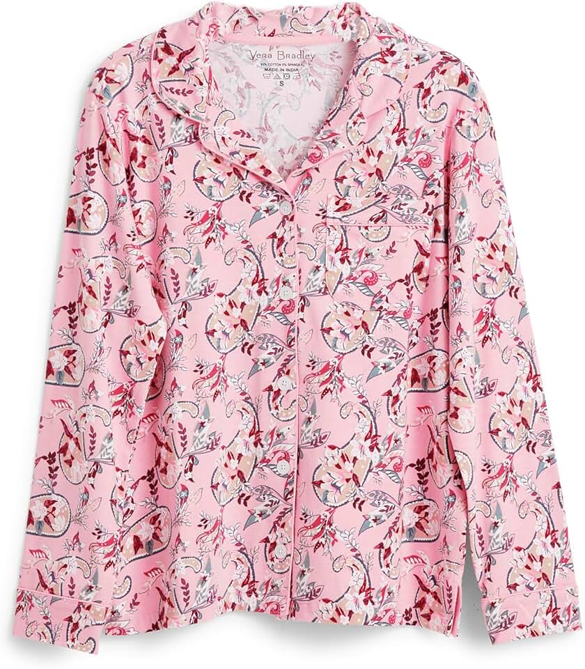 Women's Cotton Blend Long Sleeve Button-Up Shirt