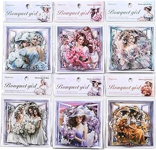 180 Vintage Flower and Plant Scrapbook Stickers