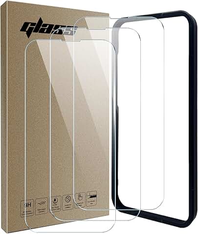 3-Pack 9H Tempered Glass Screen Protectors for 6.1 Inch Phones