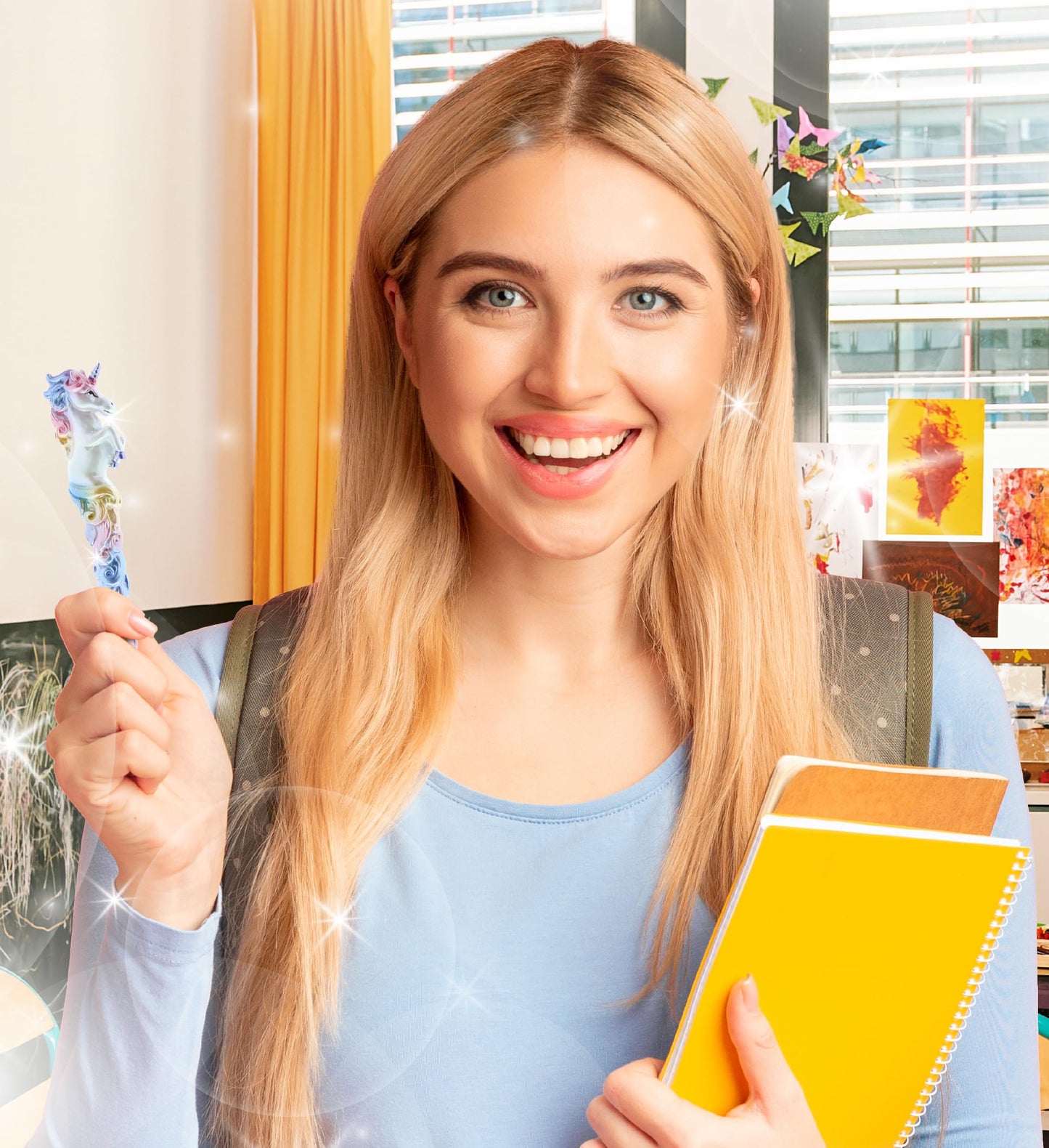 Sparkle Tail Unicorn Ballpoint Pen for Kids and Adults