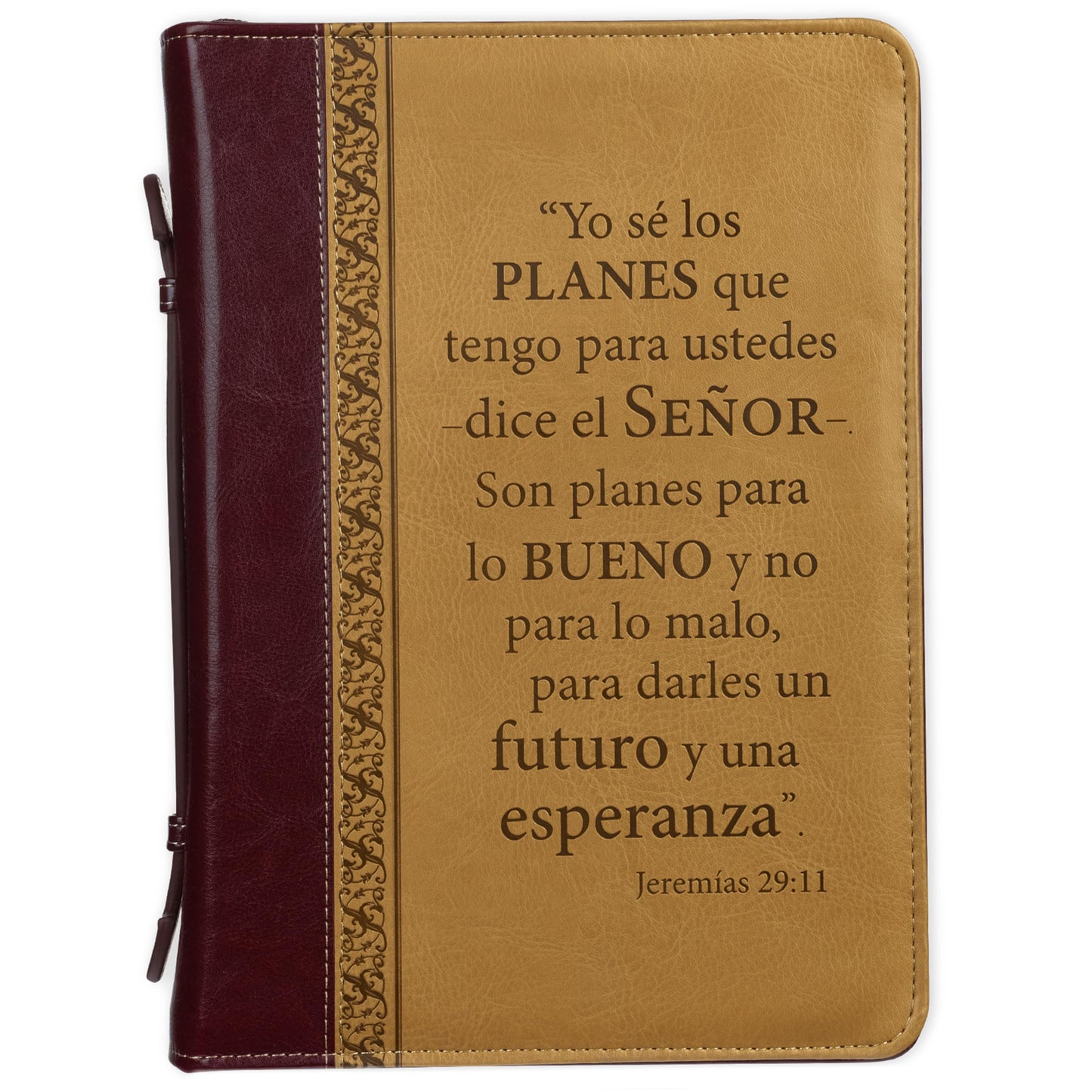 Biblical Cover with Jeremiah 29:11 in Brown