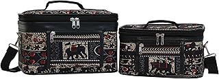 Elephant Women's 2-Piece Cosmetic Case Set