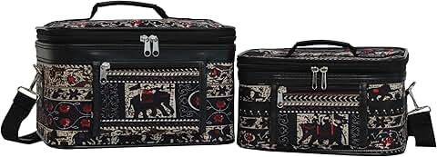 Elephant Women's 2-Piece Cosmetic Case Set