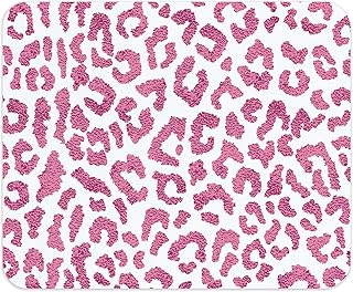 Pink Leopard Print Mouse Pad, 9.5x8 Inch