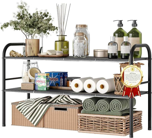 Two Pack Under Sink Organizer with Sliding Drawers