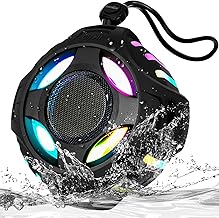 Waterproof Portable Speaker with Bass and Light