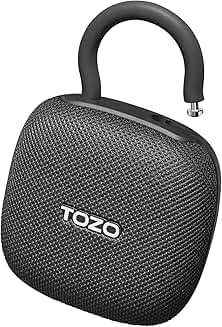 Portable Bluetooth Shower Speaker with Carabiner and 32H Playtime