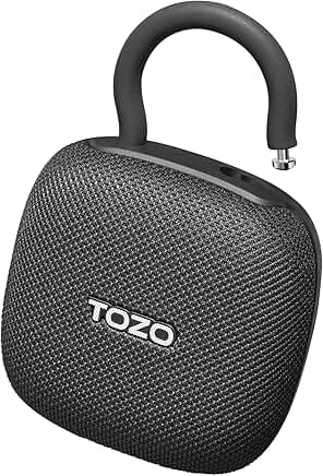 Portable Bluetooth Shower Speaker with Carabiner and 32H Playtime