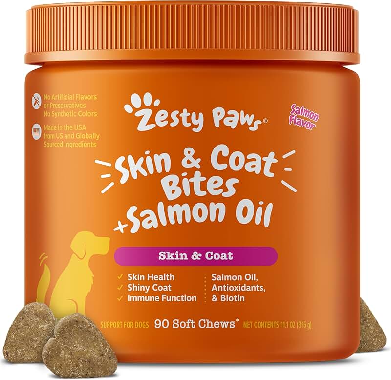 Salmon Oil Chews for Dogs Skin and Coat