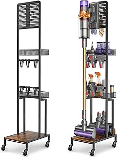 Vacuum Stand with Accessory Holder and Storage
