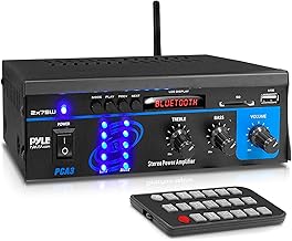 Bluetooth Home Audio Power Amplifier System with 2x75W and LED