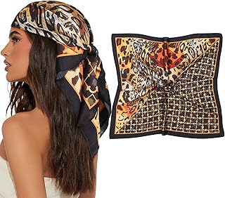 Square Satin Head Scarf for Women