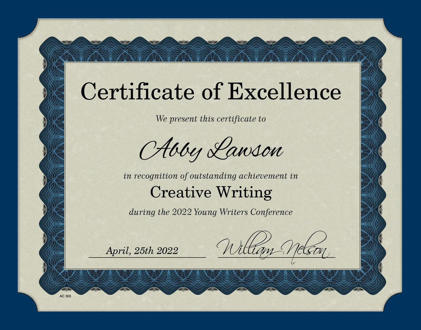 Certificate Kit, 12" x 9.375", 25 Sheets