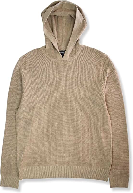 Men's Cotton Blend Textured Hoodie Sweater
