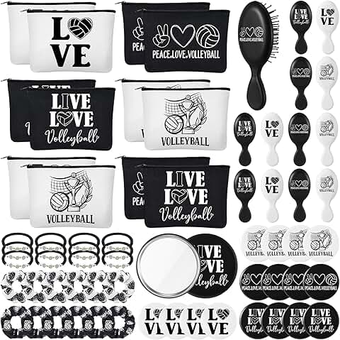 60 Pcs Volleyball Team Gift Set for Teen Girls
