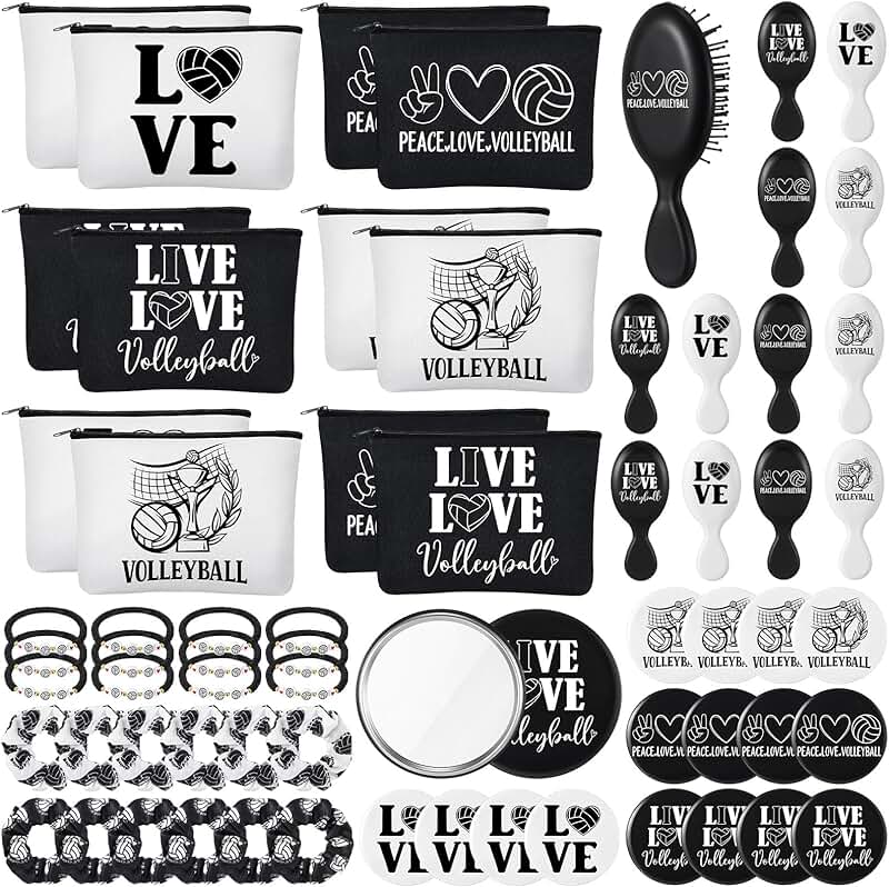 60 Pcs Volleyball Team Gift Set for Teen Girls