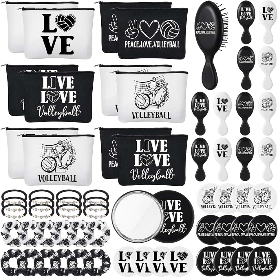 60 Pcs Volleyball Team Gift Set for Teen Girls