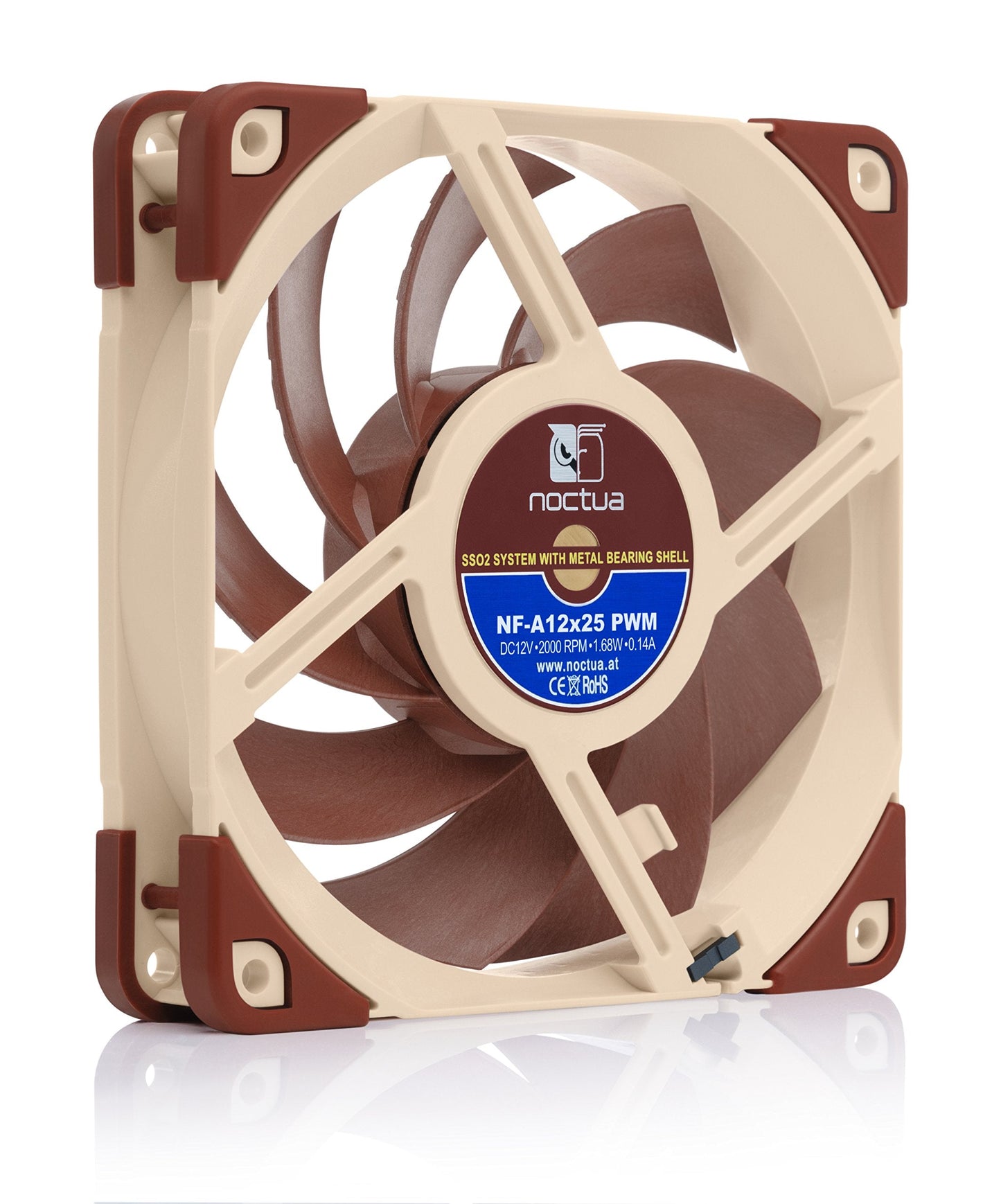 NF-A12x25 PWM, Premium Quiet Fan, 4-Pin (120mm, Brown)