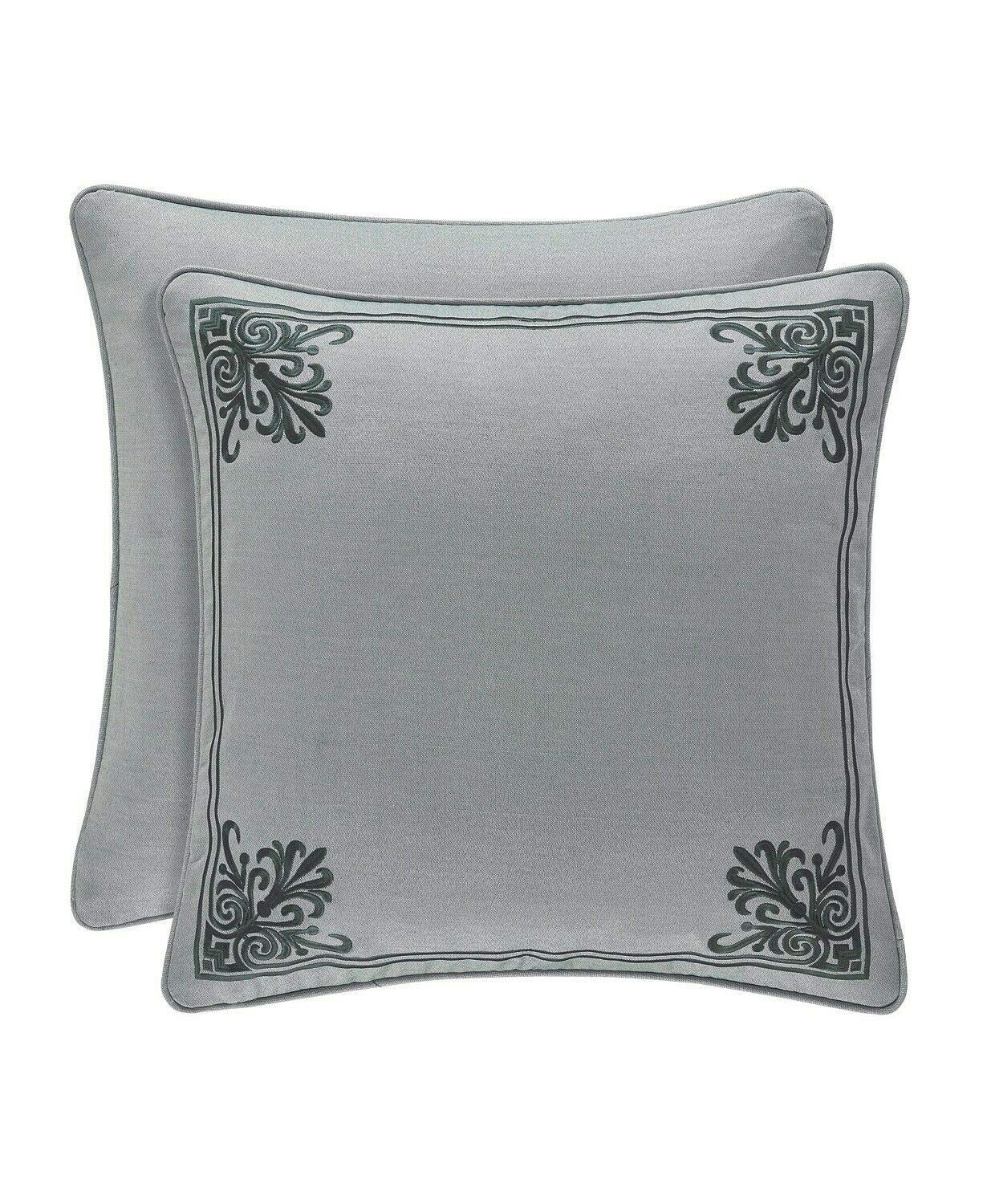 Sorrento Embroidered Sham Blue European