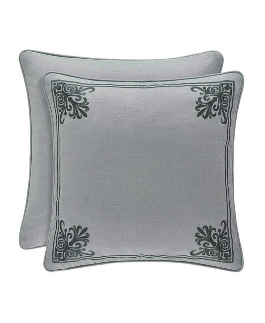 Sorrento Embroidered Sham Blue European