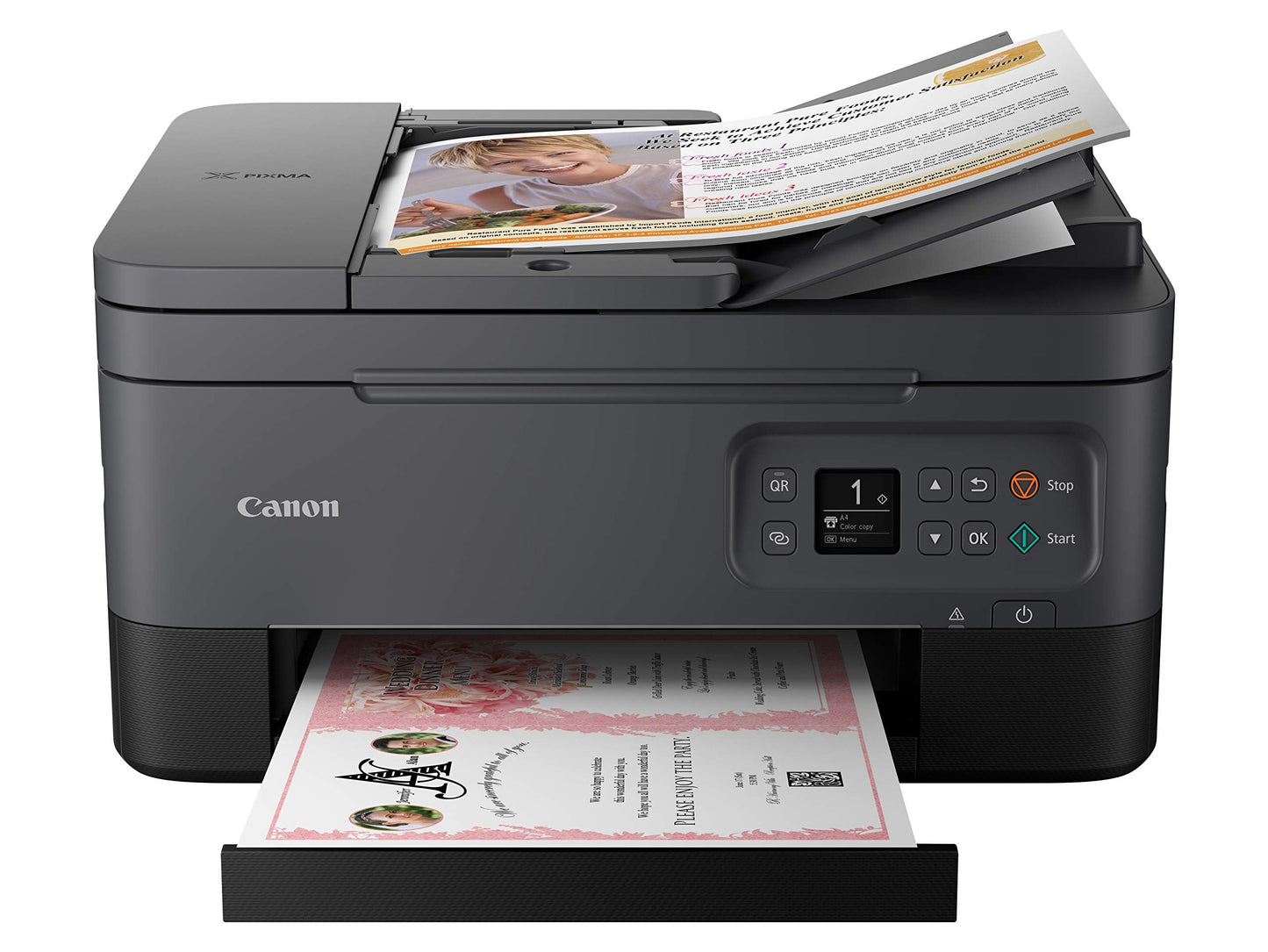 PIXMA TR7020a All-in-One Wireless Color Inkjet Printer, with Duplex Printing, Mobile Printing, and Auto Document Feeder, Black