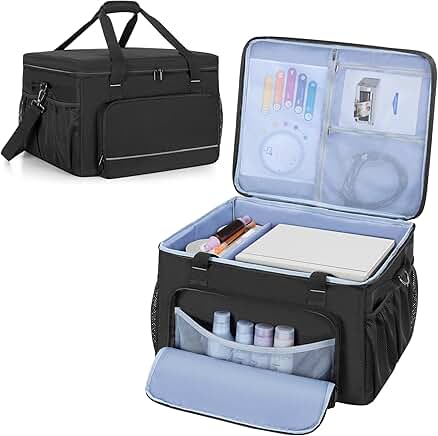 Printer Carrying Case with Divider, Padded Travel Bag