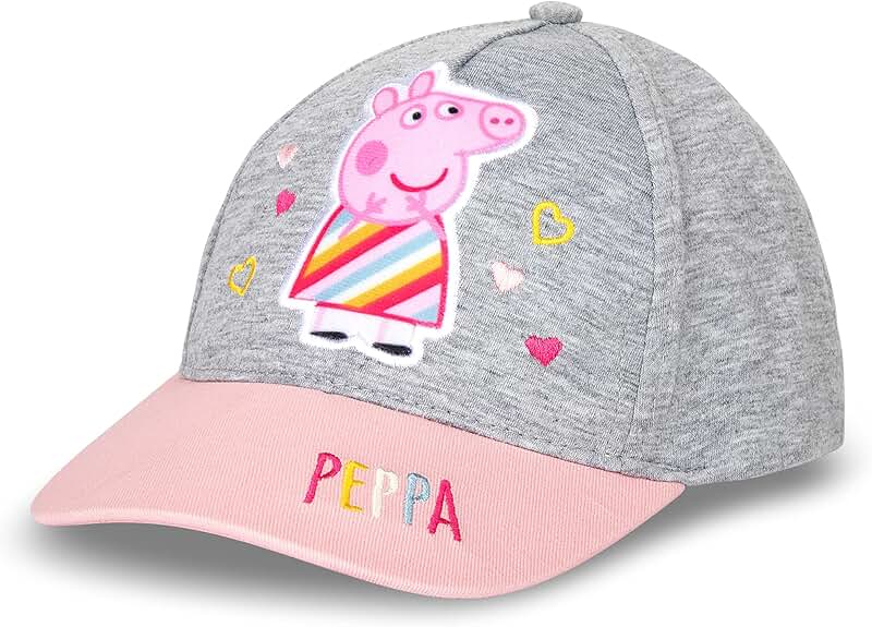 Girls' Toddler Baseball Cap with Peppa Pig Design