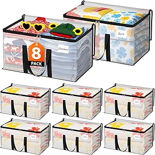 Extra Heavy Duty Oversized Storage Totes with Reinforced Handles