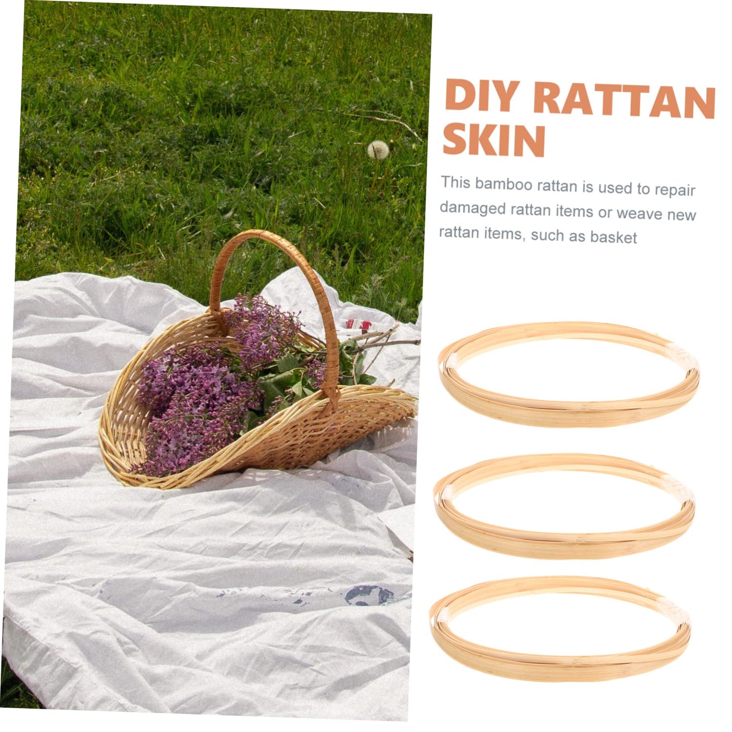 Bamboo Rattan DIY Kit for Weaving and Repair