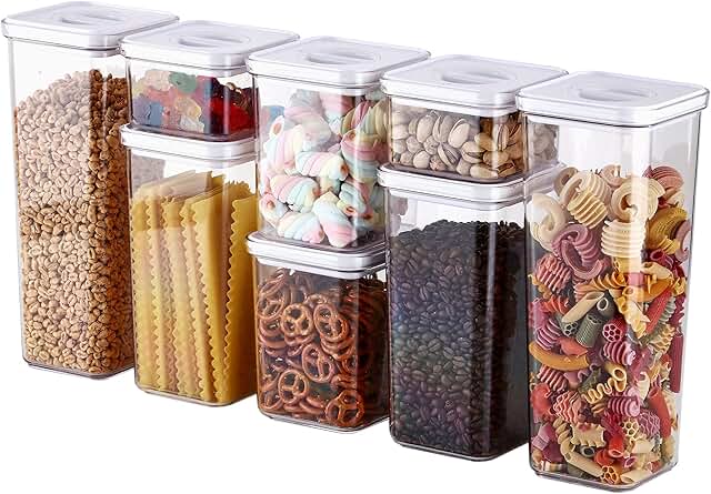 8-Piece Airtight Kitchen Storage Container Set